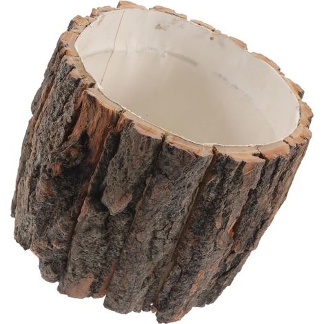 Holz Blumentopf mit natürlichem Aroma Rustikaler Pflanzkübel
