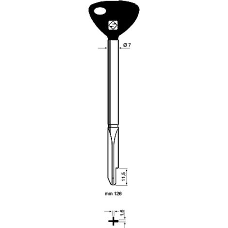 SILCA XY10P CHIAVE CROCE TESTA PLASTICA Q.TA 5