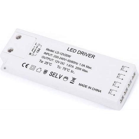 Alimentation DC12V/20W/1,7A, 4 sorties