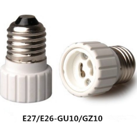 Adaptateur de douille en céramique E27 vers GU10 avec PBT ignifugé et certification CE. (1/5)
