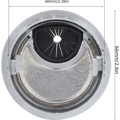 5 cache-trous filetés en alliage ABS pour bureau d'ordinateur (diamètre du trou : 60 mm) (1/5)