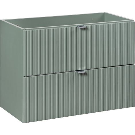 Meuble sous-vasque 80 cm - H 57 x L 80 x P 39 cm - Vert Roseau - Livraison gratuite