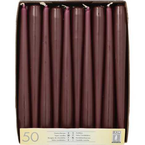 PAPSTAR 50 candele da 2,2 cm di diametro, 25 cm, colore: viola (1/3)