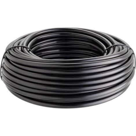 25 m Tropfbewässerungsschlauch, 16 x 1,2 mm PE-Wasserschlauch, Schwarz (1/5)
