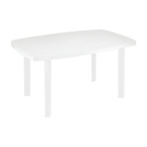 TAVOLO FARO PROGARDEN PP BIANCO CM 137X85 H.CM 72