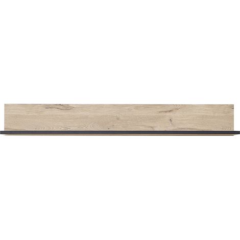 Wandbord 160cm, Eiche mit schwarz, RINGSTED-55 (1/3)