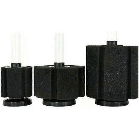 Schwarzer Aquarium-Schwammfilter, passend für Aquarien-Luftpumpen, Abschäumer, biochemische Schwammfilter, Aquarium-Biofilter, Filtro Aquario Supply-JXLGV (1/5)
