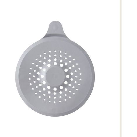 4 pièces poignée a type gris (14,5 17cm) couvercle d'égout en silicone, filtre d'évier avec ventouse, filtre de couvercle d'égout de baignoire, protecteur de couvercle d'égout pour chev (1/5)