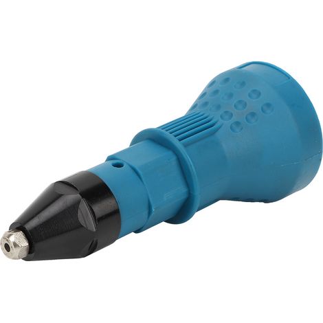 Outil électrique sans fil pour le travail du bois (bleu) - Adaptateur pour perceuse à rivets, pistolet à rivets (1/4)