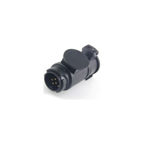 Adaptateur remorque 13 broches vers 7 broches – Connecteur étanche pour prise caravane – Installation facile – Compatible remorques et camping-cars (1/5)