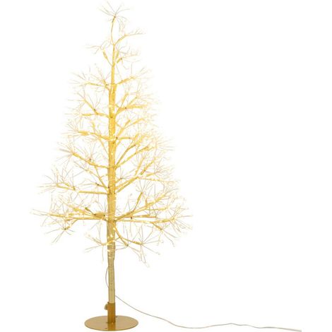Sapin à LED en Métal "Grady" 80cm Doré (1/5)