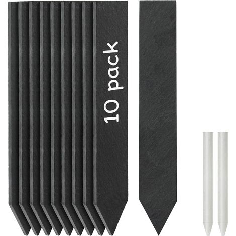 10 x Slate Plant Labels - Reusable Plant Labels - 20 x 3 cm (1/5)