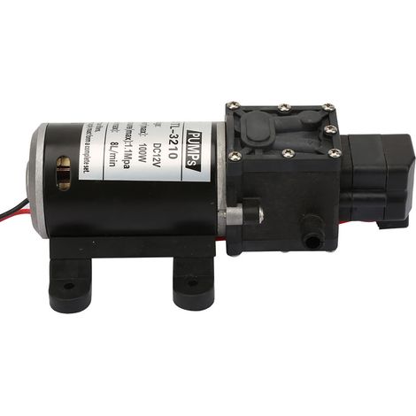 Pompe à eau électrique à membrane auto-amorçante haute pression avec pressostat 12 V 100 W