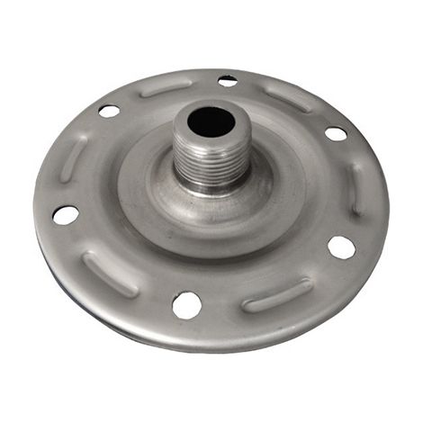 Varem – Contre bride inox Ø150 – Pour réservoir à vessie 19 à 100 litres – Filetage 1" (26x34) – Poids 0,4 kg