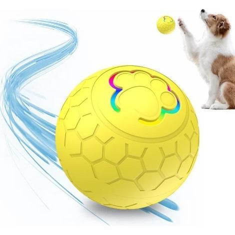 Interaktiver Hundeball, automatischer Rollball mit farbigem LED-Licht, 360-Grad-Drehung, für Welpen (1/4)
