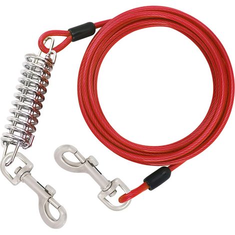 Guinzaglio per cani resistente da 300 cm, corda da passeggio di colore rosso