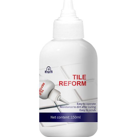 Enduit de jointement étanche pour carrelage salle de bain cuisine, mastic blanc réparateur, rafraîchit et modernise les lignes de joints (1/5)