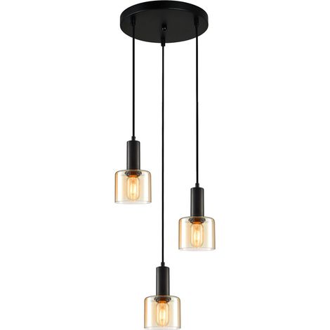 Italux Santia Moderne 3-flammige Cluster-Pendel-Deckenleuchte, E27 (1/2)
