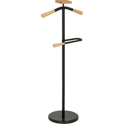 Perchero de metal y madera 120h cm