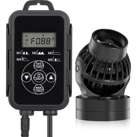 Pompe de Brassage pour Aquarium,5670LPH Wave Maker Aquarium avec Intelligent Contrôleur,6W Pompe de Circulation pour Aquarium for 75-380L Freshwater and Marine Reef Aquariums (1/5)