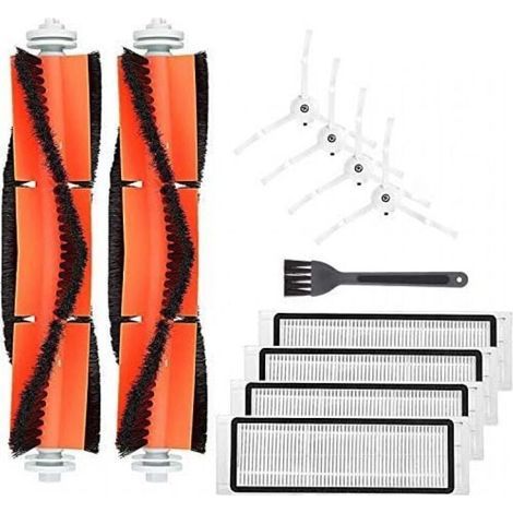 11-teiliges Ersatzzubehör für XIAOMI MI Roboterstaubsauger, Staubsaugerzubehör, Roboter Roborock S5MAX S6 S50, Ersatzteile, Bürste und Filter für Staubsauger