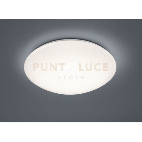 POLLUX PLAFONIERA LED 12W 1160lm, 3000K CON SENSORE DI MOVIMENTO DIFFUSORE METACRILATO BIANCO IP44 D. 27CM (1/4)
