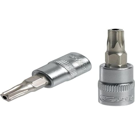 Douille tournevis TORX percé 3/8'', L.50 mm - T50