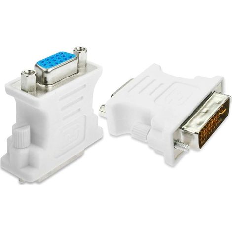 2x DVI auf VGA DVI-I 24+5 Steckeradapter (1/5)