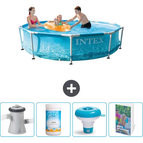Intex Piscina con struttura Rotonda - 305x76 cm - 5-pezzi SCB120 (1/4)