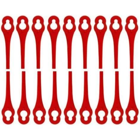 Lot de 100 Lames de Rechange pour Florabest Coupe Bordure LIDL FRTA 20 A1,FAT 18B2, FAT 18B3 (1/4)