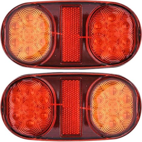 12V LED Trailer Lights, 2pcs Waterproof LED Trailer Tail Lights (1/4)
