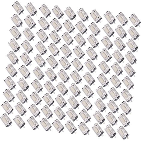 100 interrupteurs tactiles momentanés SMD 3x6x2,5mm haute sensibilité réponse rapide (1/5)