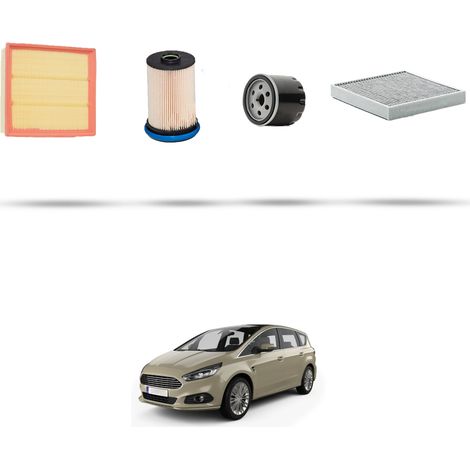 Kit tagliando 4 filtri compatibile con Ford S-Max II 2.0 EcoBlue 88kw dal 2018 (1/5)