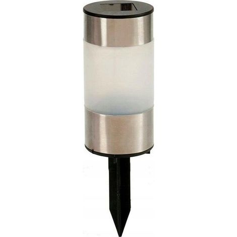 Ibergarden Solar LED Lampe silber für den Außenbereich