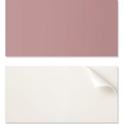 Azulejos decorativos autoadhesivos de vinilo para pared, color rosa, 6x60x30 cm.
