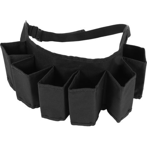 Tragbare Bierflaschen-Hüfttasche (6er-Pack), bietet Platz für Weinflaschen und Dosen, schwarz.