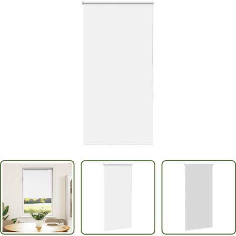 vidaXL Sichtschutz - Verdunkelungsrollo Weiß 80x175cm Stoffbreite 75,7 cm Polyester (1/5)