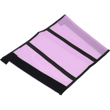 Lot de 4 protège-jambes cheval protecteurs maille respirante anti-mouches bottes équines pour écurie et pâture violet (1/5)