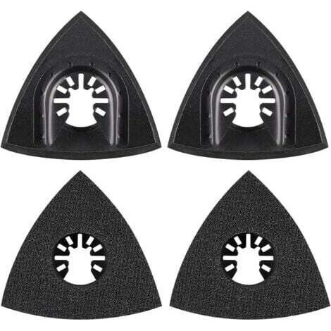 4Pcs Patin de Ponçage 76mm Multi-outil Accessoires pour Patin de Fixation, Lame à Multi Outil, Accessoires Outil Oscillant pour Worx Mikita Dewalt Power Tool, Worx Tool, Bosch Multi Outil (1/5)