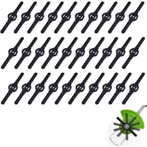 30 Stück Kunststoffklingen für Rasenmäher, Ersatzklingen für Trimmer (1/5)