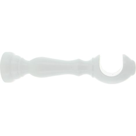 SUPPORTO LEGNO PER BASTONE BIANCO 18 CM 2 PZ- 1,0 coppie