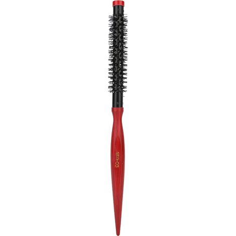 Brosse à cheveux rouleau 3, mini tube ultra-fin en aluminium, poils en nylon pour coiffage précis. (1/5)