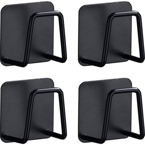 Support Pour Éponge De Cuisine - Acier Inoxydable Anti-Rouille - Adhésif Waterproof - Design Ouvert Pour Séchage Rapide - 4 Pièces (1/5)