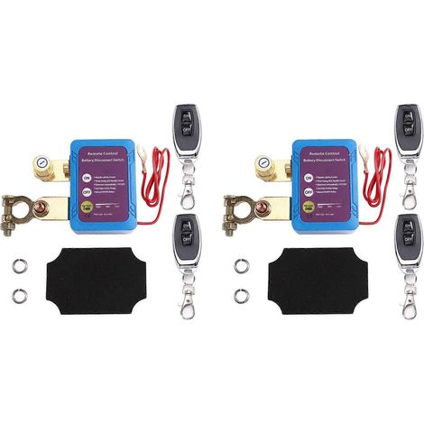 Compatible avec deux disjoncteurs de batterie télécommandés 12V/24V 240A, interrupteur d'arrêt automatique pour batteries automobiles et marines. (1/5)
