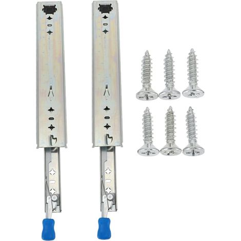 Glissières de tiroir, 2 pièces, rails coulissants pour tiroirs à et (1/5)