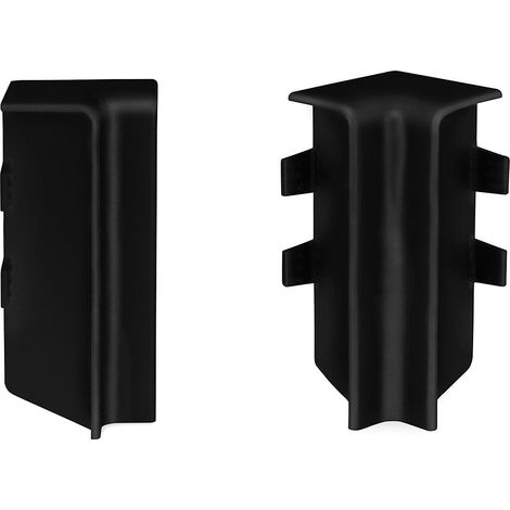 KGM Innenecke für Sockelleiste Modern Schwarz 16 x 58 mm 2 Stück