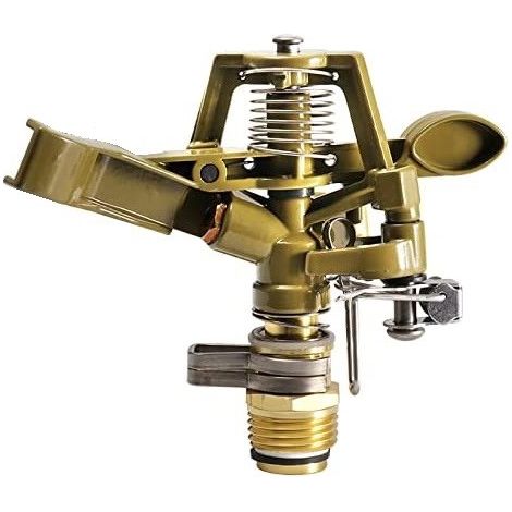 IRRIGATORE PER IRRIGAZIONE IN OTTONE ZINCO 12 REGOLABILE PORTATA DA 12 A 15 M PORTATA DA 9 A 20 LITRIMINUTO  OFFERTA ESCLUSIVA