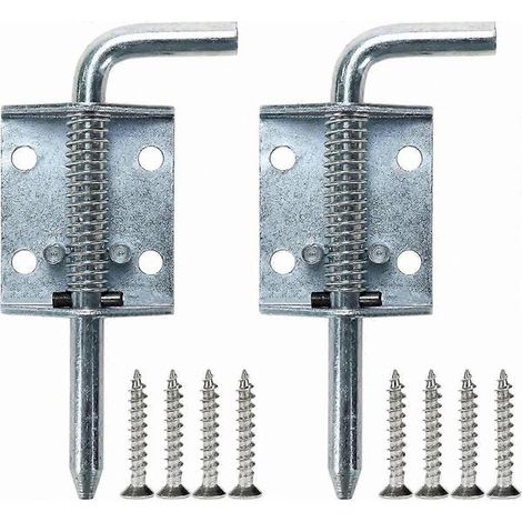 Verrou à ressort en acier inoxydable de 135 mm pour portes de remorque utilitaire, portail ou armoire, lot de 2 goupilles robustes (1/5)