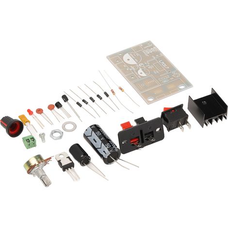 Geregeltes Netzteil-DIY-Kit: Einstellbare Gleichstrom-Netzteilplatine mit Kurzschlussschutz (1/5)