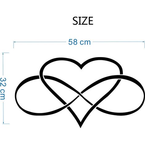 Romantisches Wandtattoo, wunderschöne Wanddekoration für Schlafzimmer und Wohnzimmer (1/5)